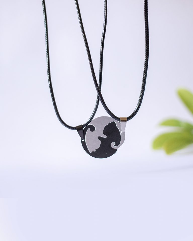 Collares De Gato Yin Yang Para Pareja Chulis