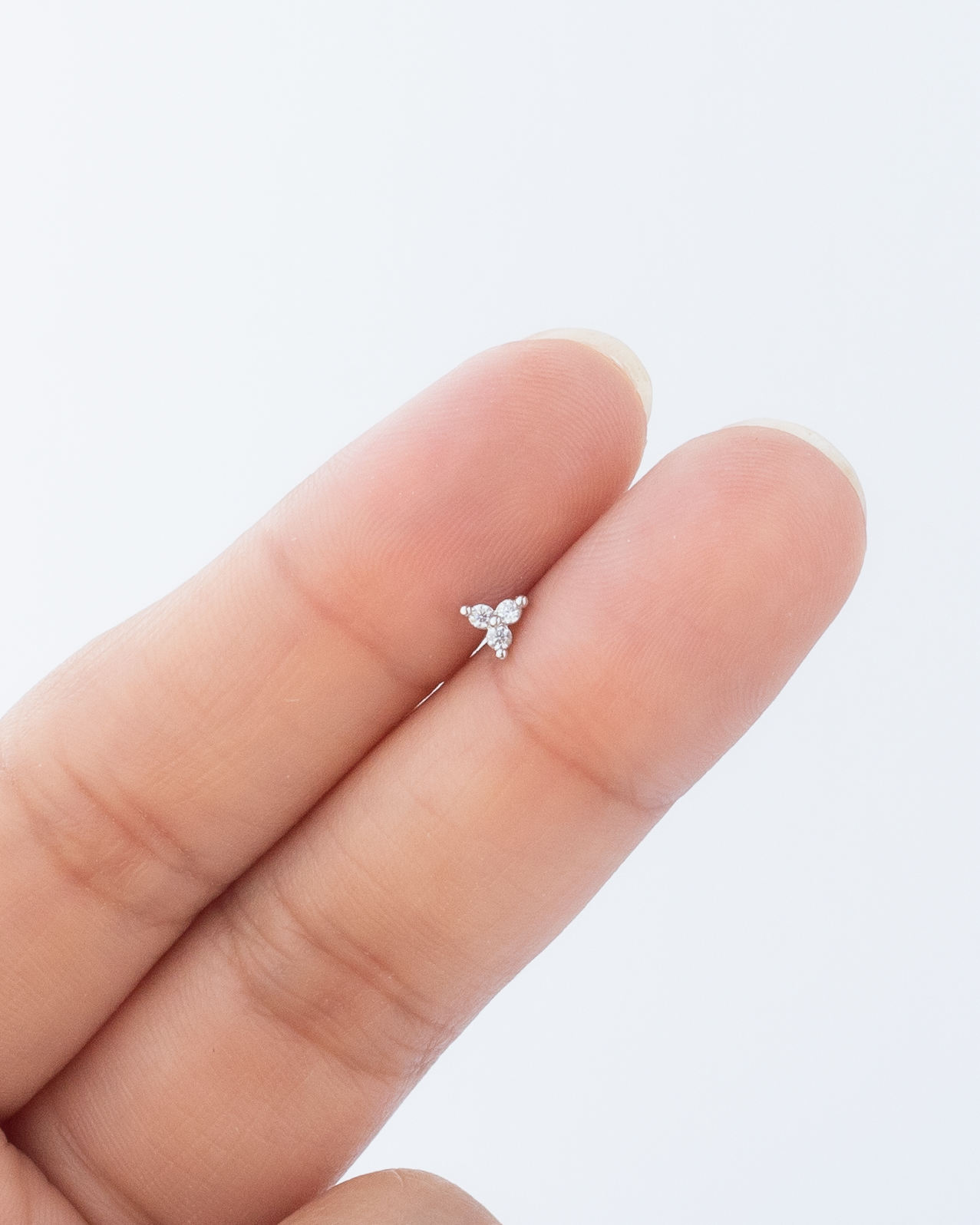 Piercing nostril con zirconias