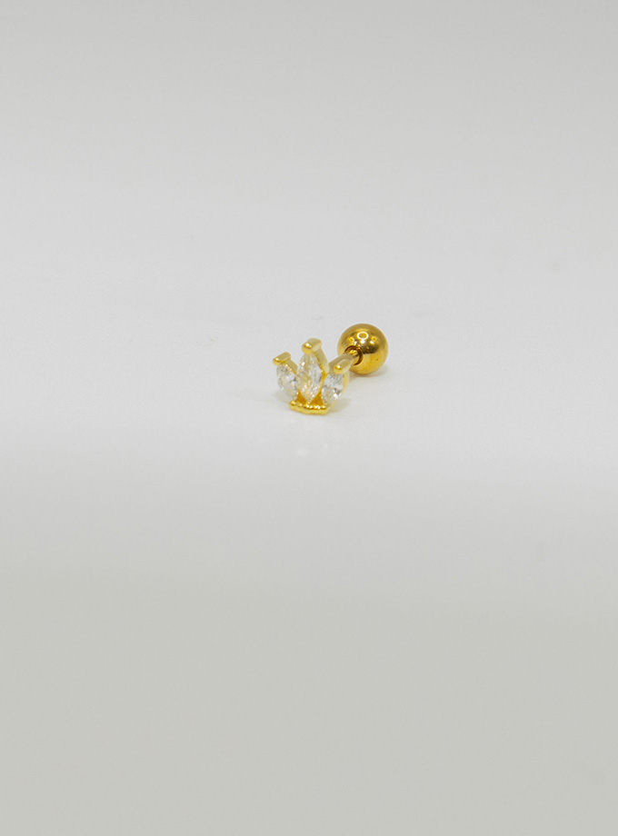 Piercing corona dorado petit / Acero Inoxidable