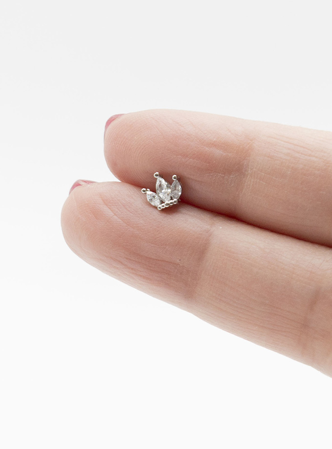 Piercing corona silver petit / Acero Inoxidable
