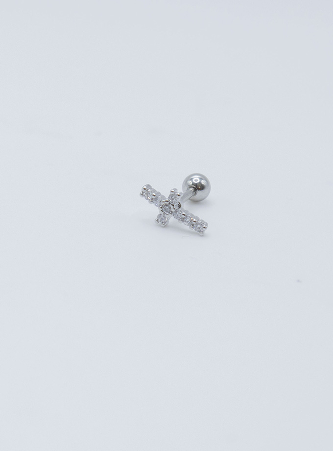 Piercing creu silver / Acero Inoxidable
